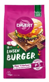 Linsen Burger 160g  - Davert