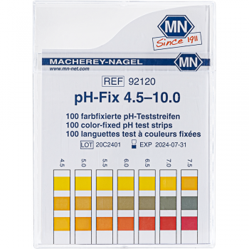 pH-Teststreifen Packung mit 100 Stück / pH-Fix 4.5-10.0