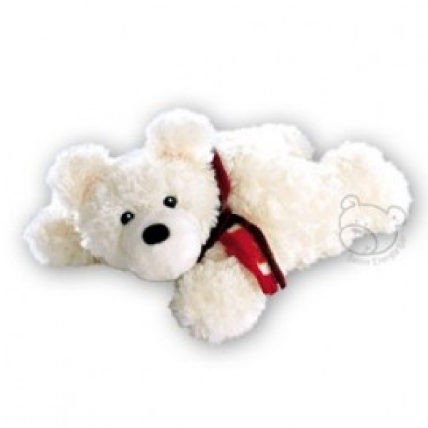 Energie Bär "liegend, mittel" weiß